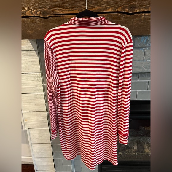 Victoria’s Secret Modal Soft Striped Button Down Long Sleeve Nightshirt Large - Picture 4 of 9